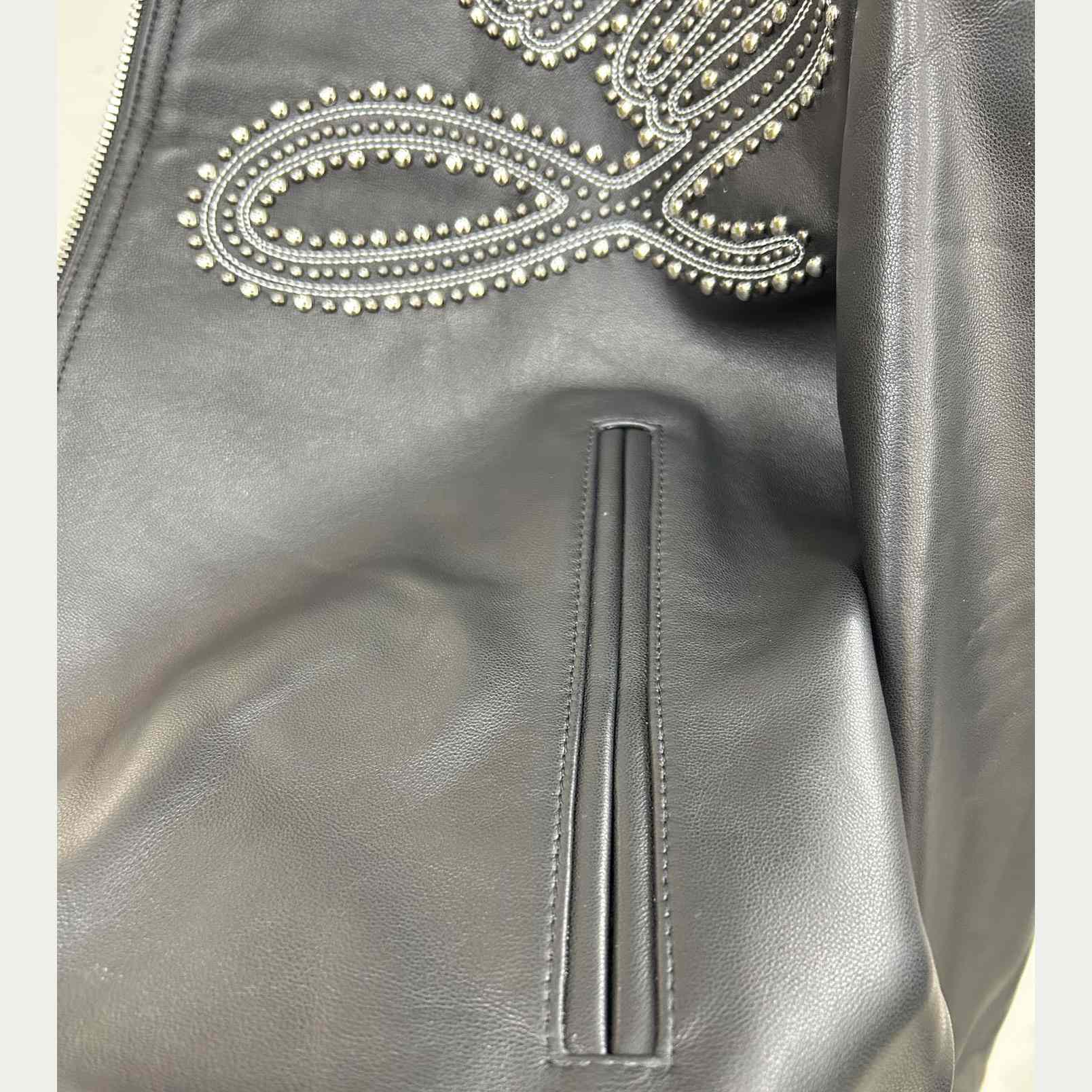 Givenchy Studded-logo Leather Jacket - EUR FASHION