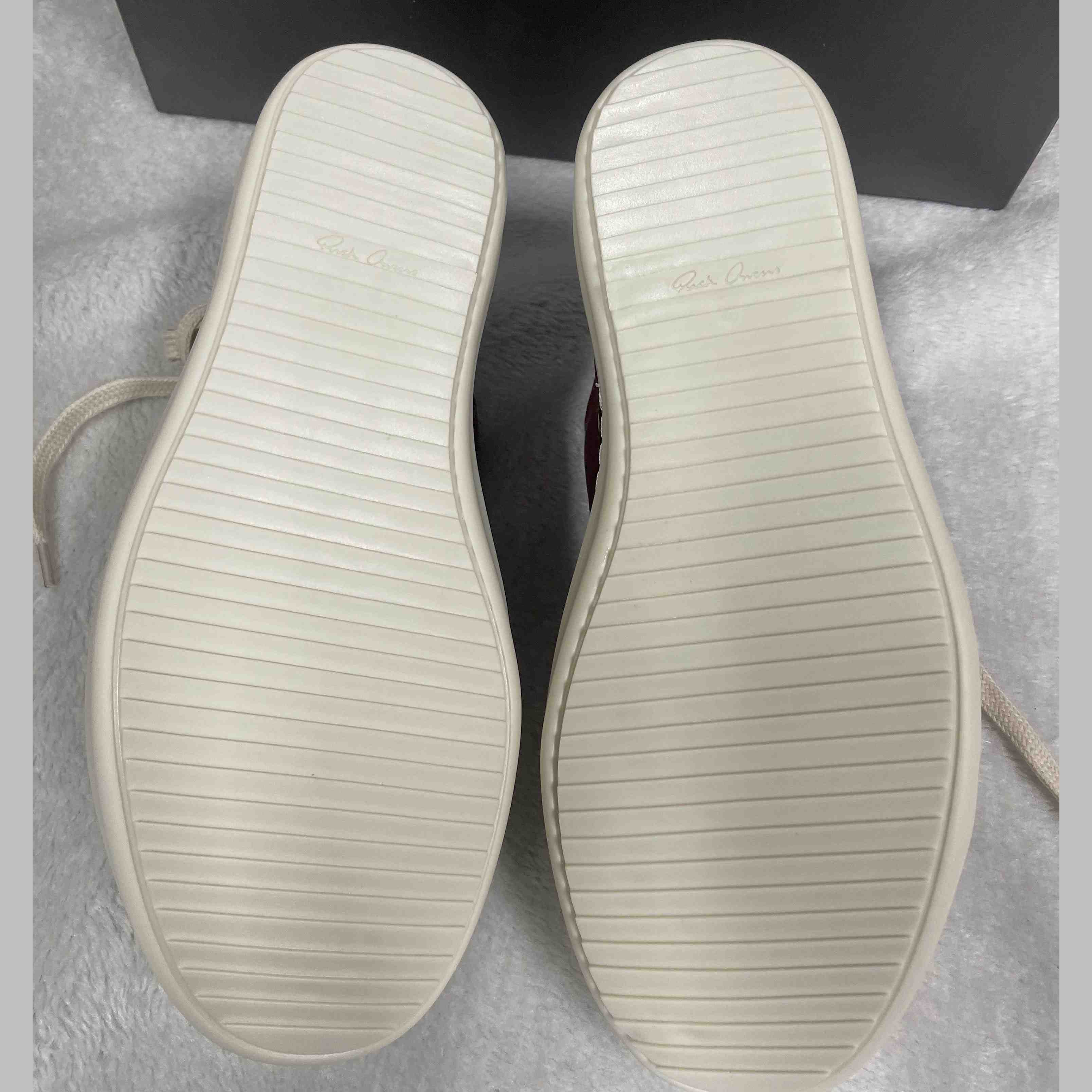 Rick Owens Low-Top Leather Sneakers - EUR FASHION