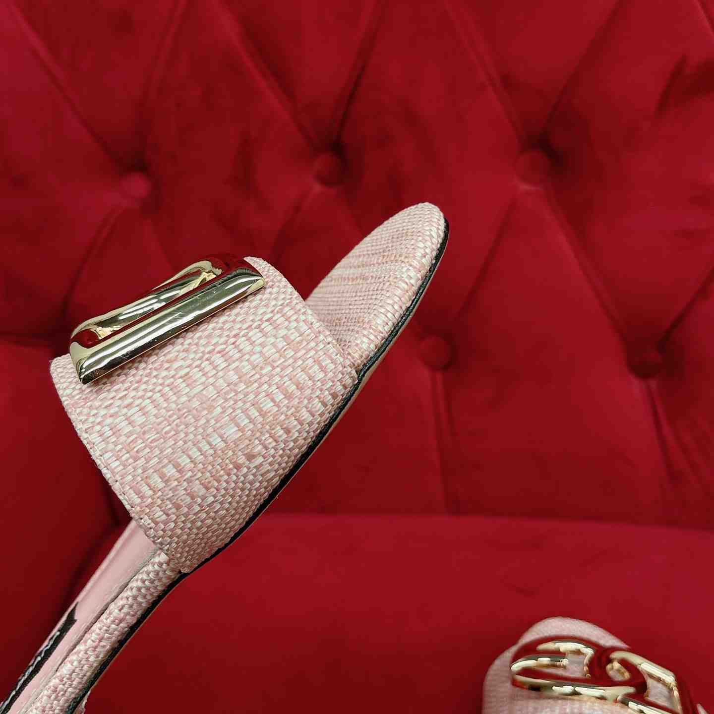 Dolce & Gabbana Raffia Sliders - EUR FASHION