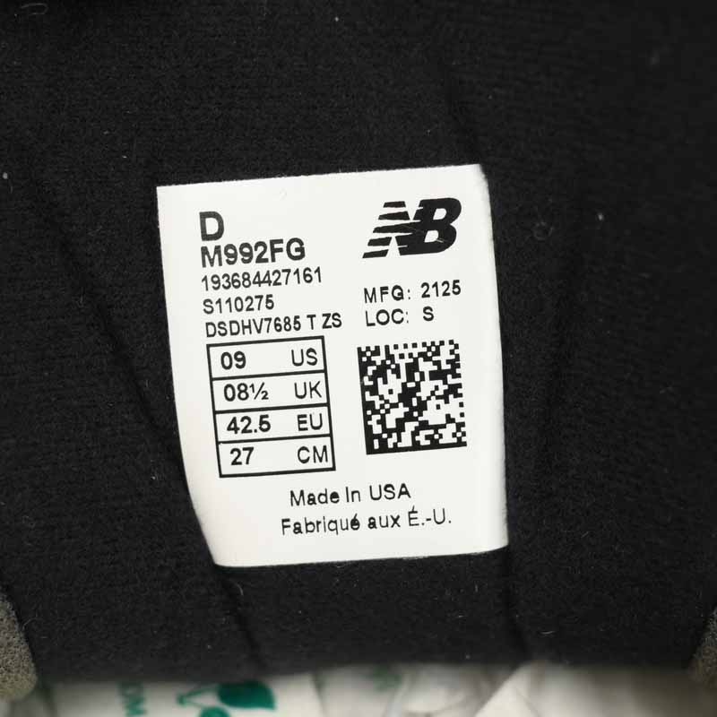 New Balance 992 Black And Yellow Sneakers      M992FG  - EUR FASHION