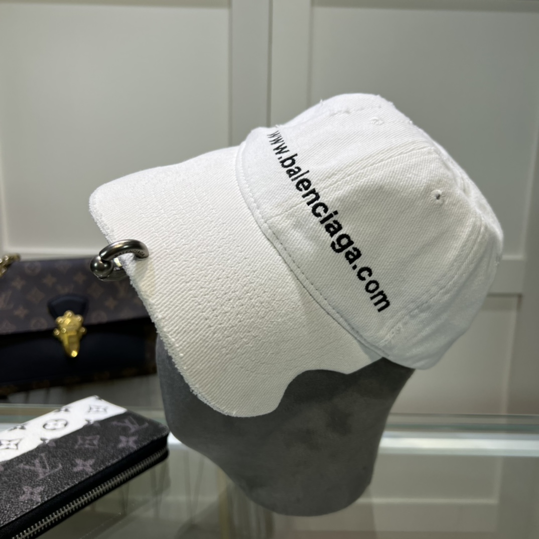Balenciaga Embroidered-logo Six-panel Cap - EUR FASHION