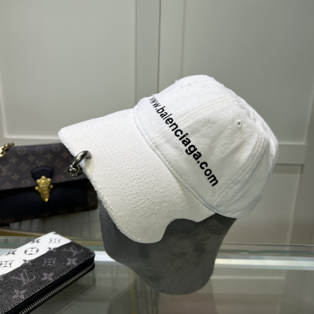 Balenciaga Embroidered-logo Six-panel Cap - EUR FASHION