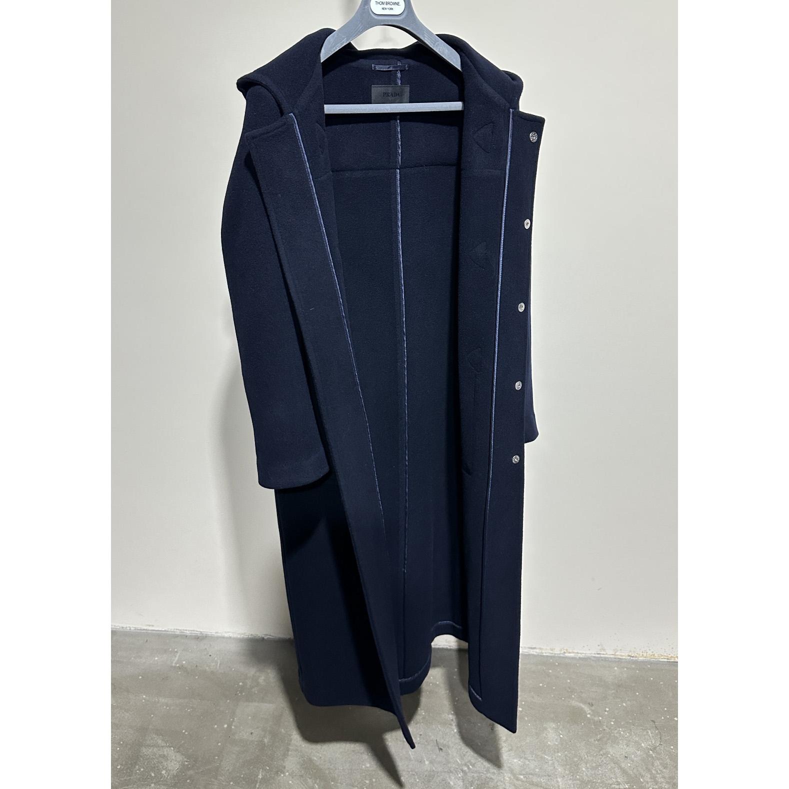 Prada Double-breasted Wool Duffle Coat - EUR FASHION