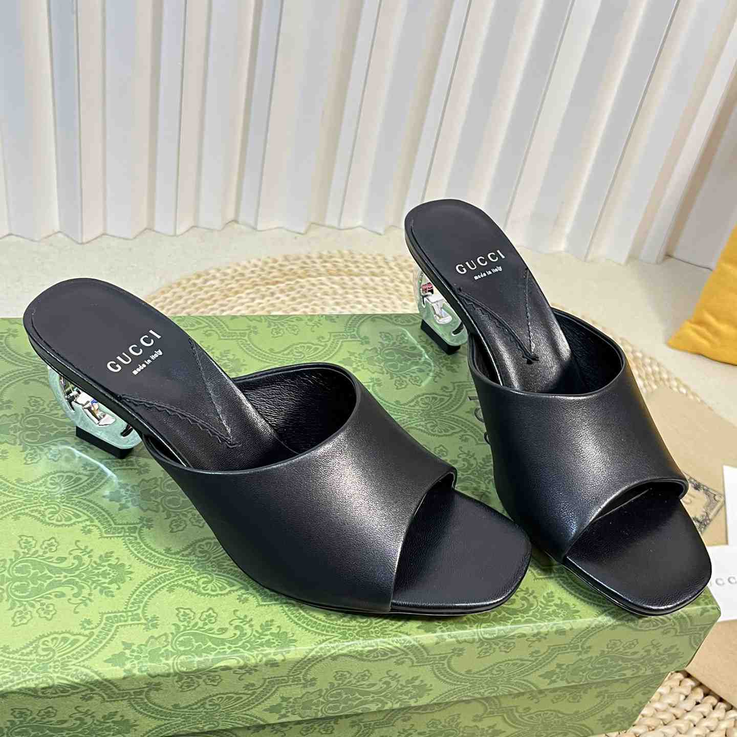 Gucci Women's Interlocking G Heel Sandal - EUR FASHION