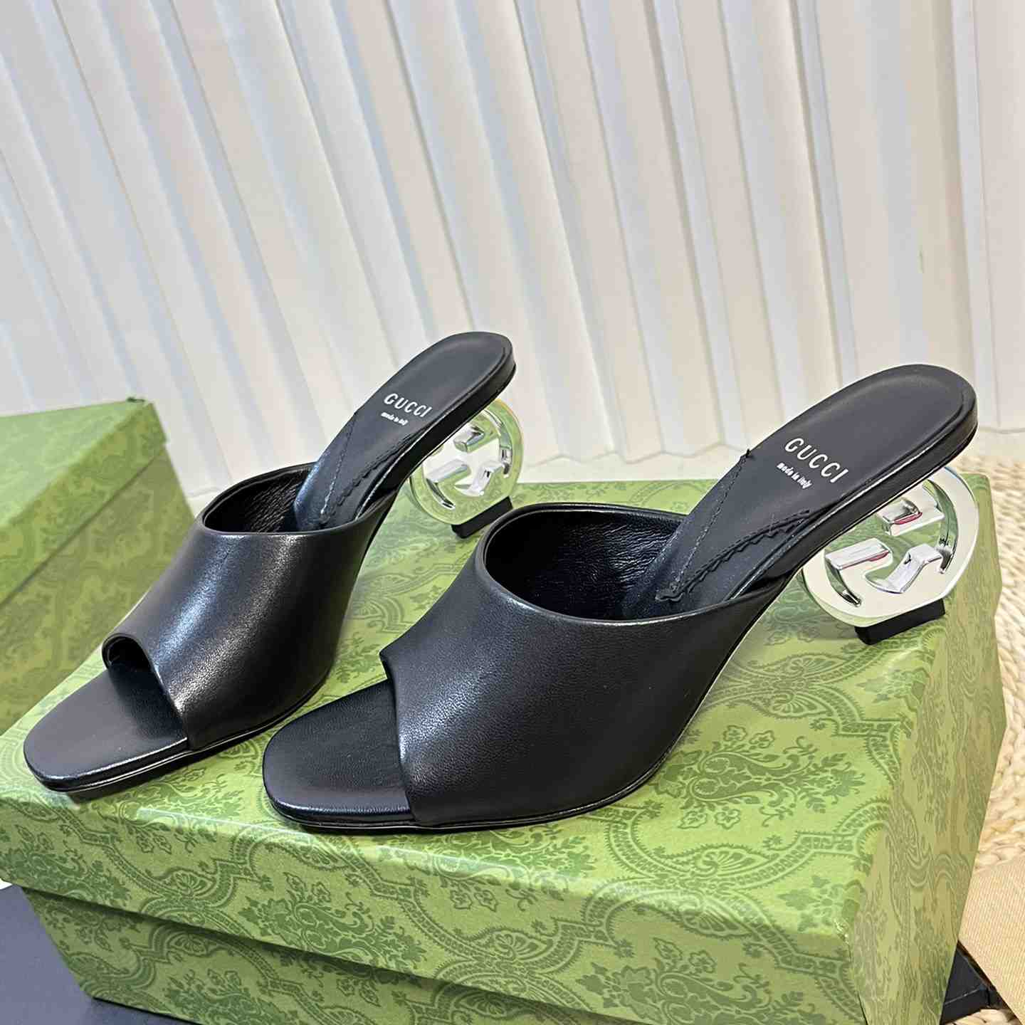 Gucci Women's Interlocking G Heel Sandal - EUR FASHION