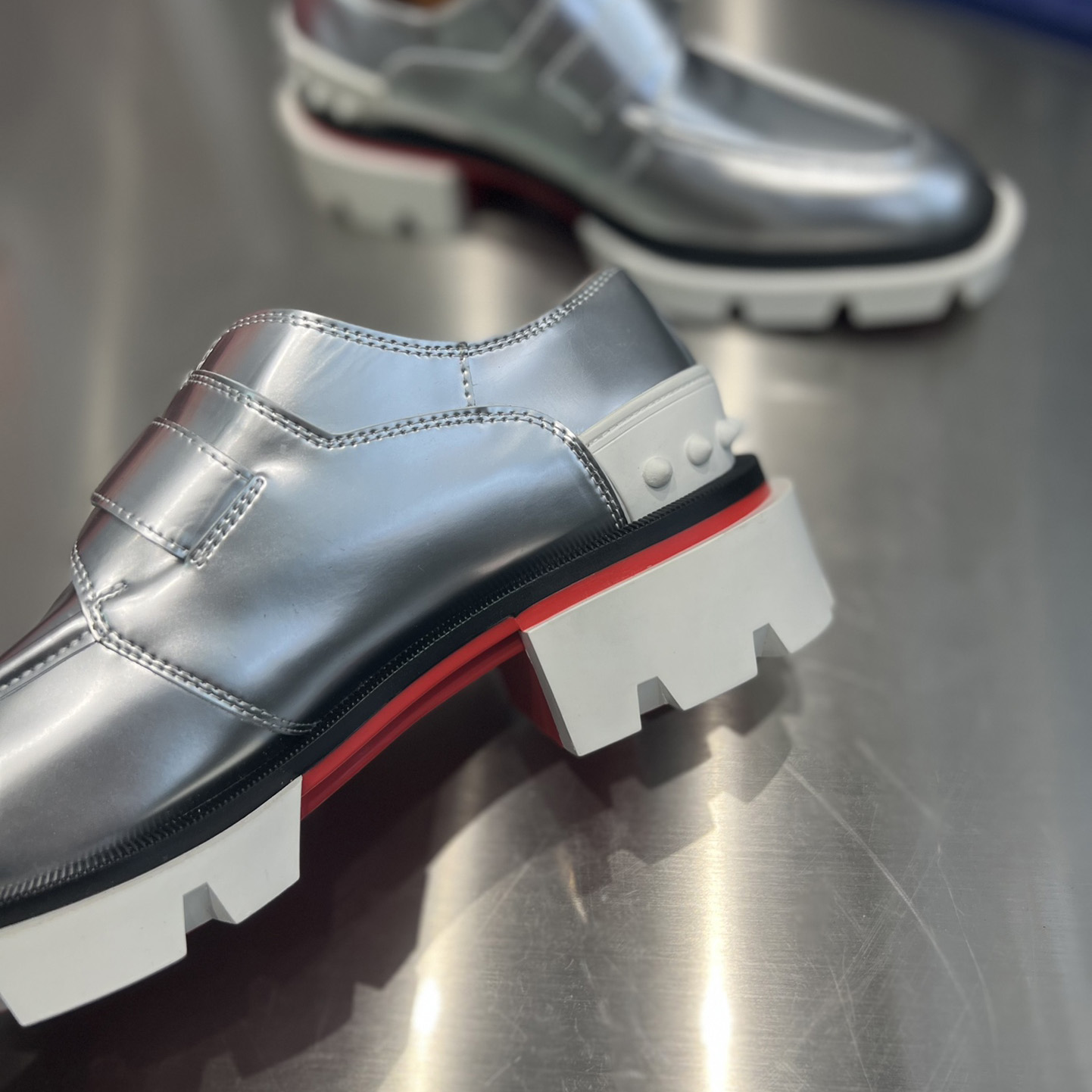 Christian Louboutin Our Georges Monk Strap Oxford - EUR FASHION