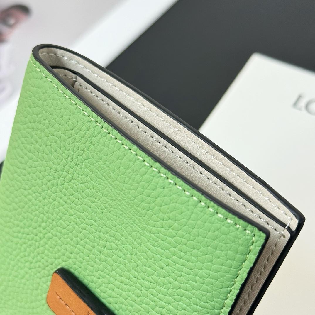 Loewe Medium Vertical Grained-Leather Wallet(14×11cm) - EUR FASHION