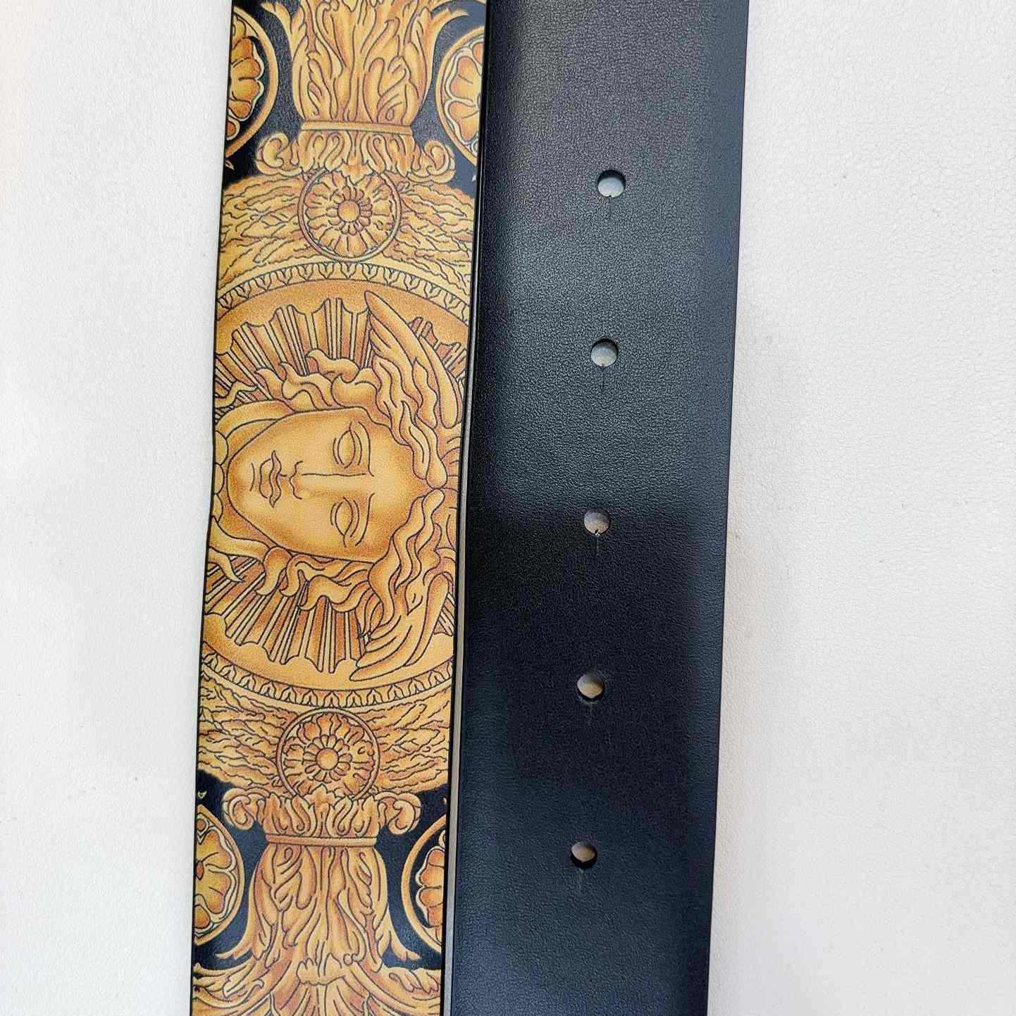 Versace Barocco Reversible Leather Belt    40mm - EUR FASHION