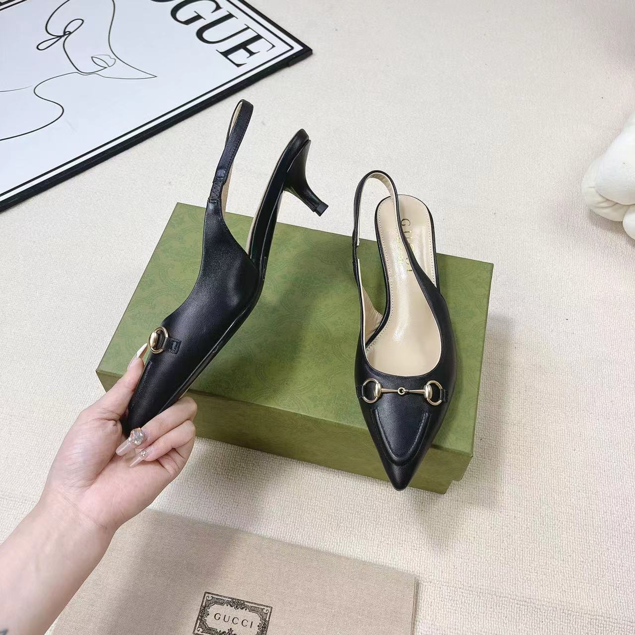 Gucci Women's Horsebit Slingback Pump - EUR FASHION