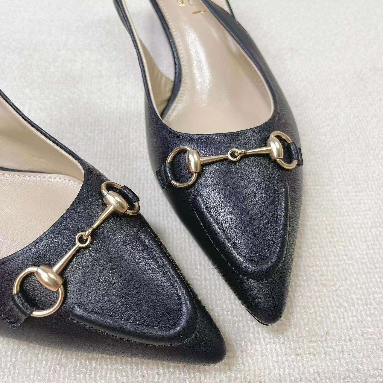 Gucci Women's Horsebit Slingback Pump - EUR FASHION