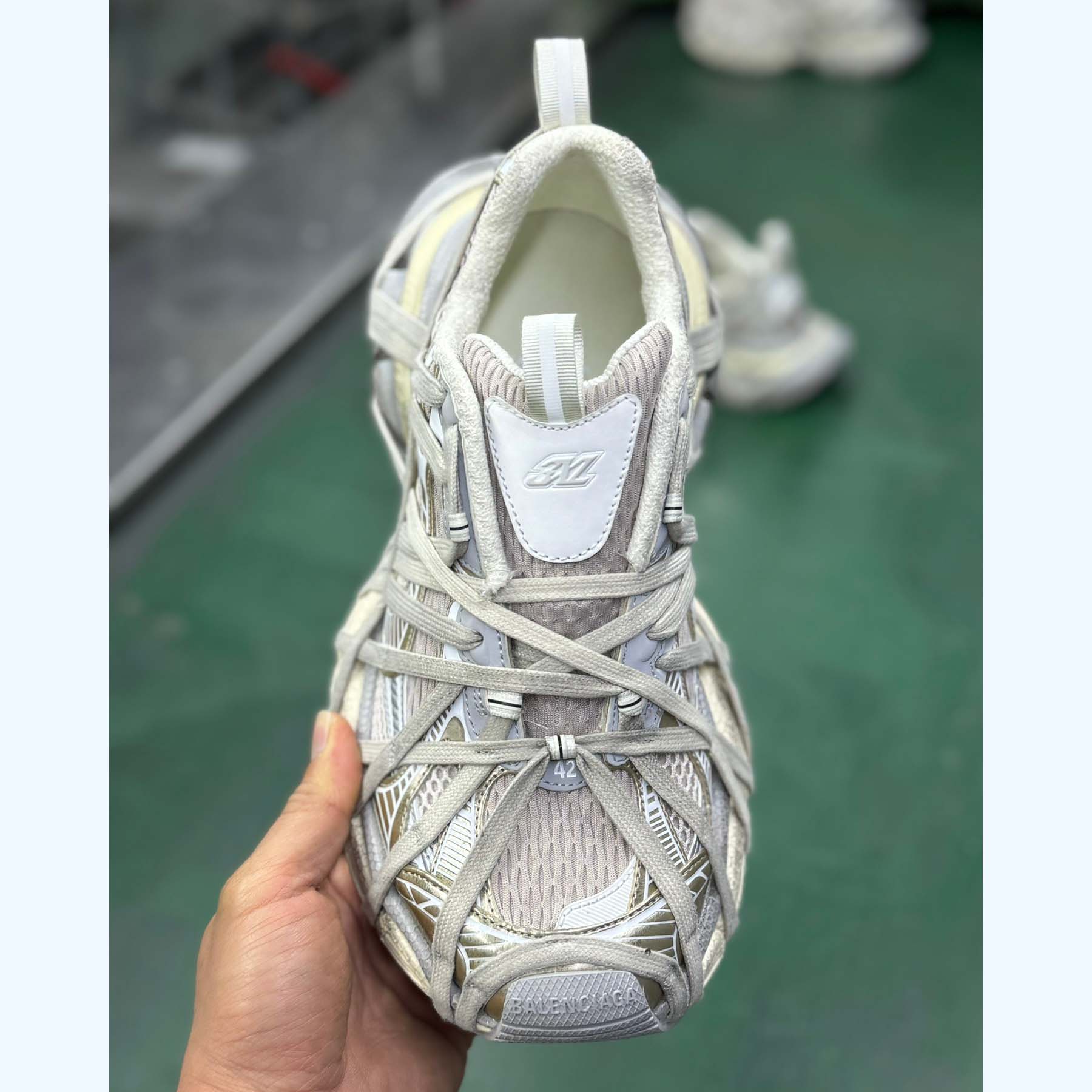 Balenciaga 3XL Extreme Lace Sneaker In Light Beige - EUR FASHION