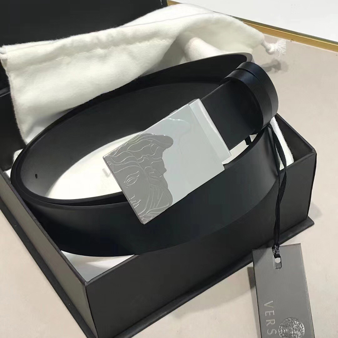 Versace Leather Belt   35mm - EUR FASHION