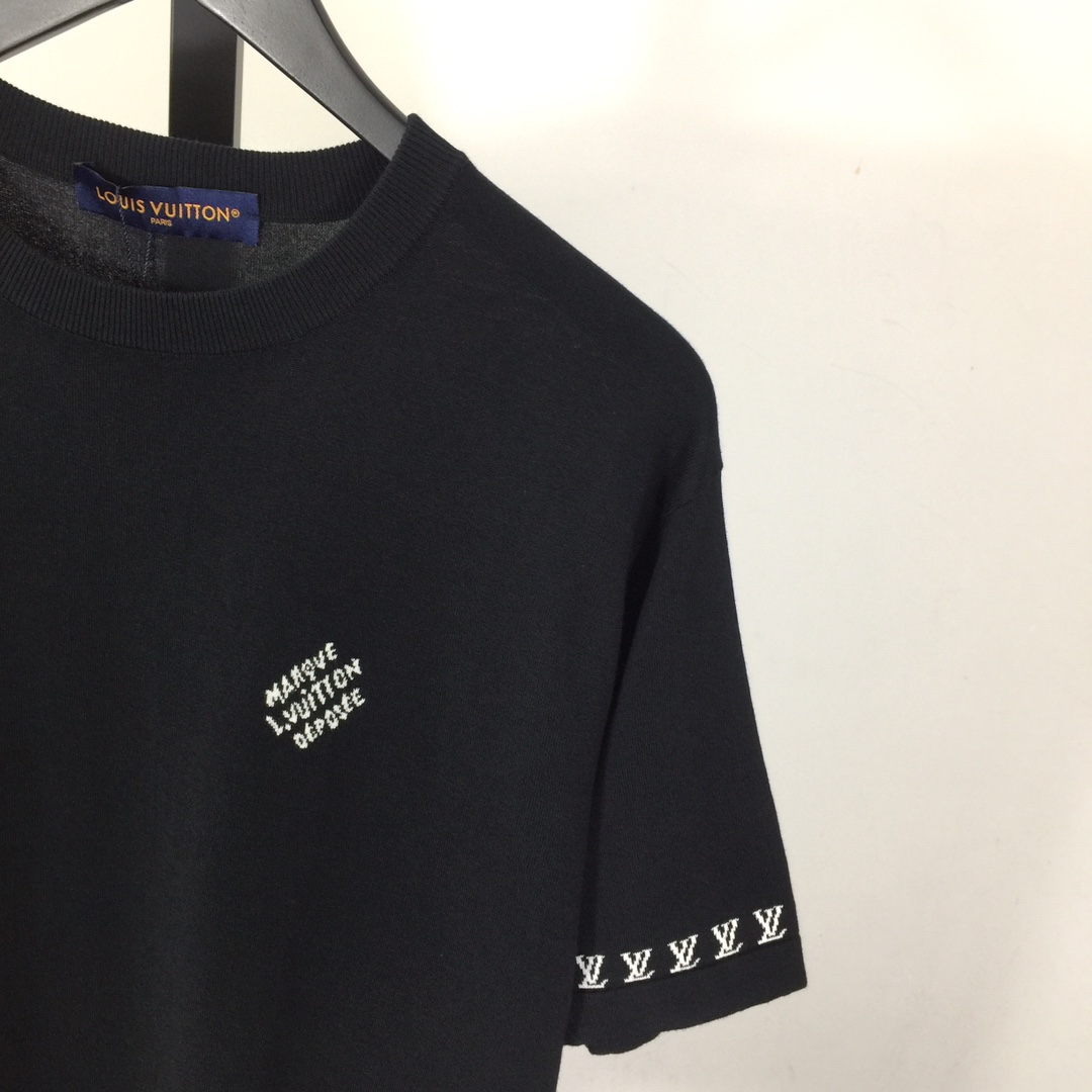 Louis Vuitton Short-Sleeved Cotton Crewneck   1AFQSH - EUR FASHION