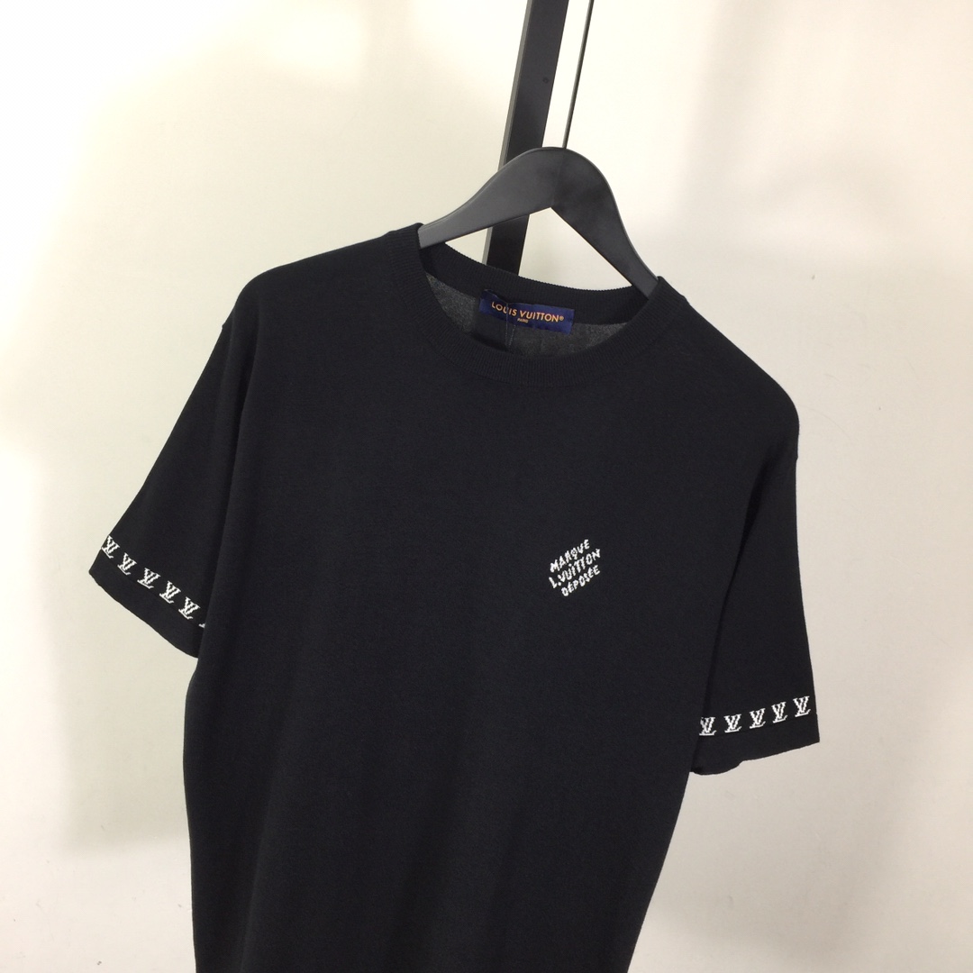 Louis Vuitton Short-Sleeved Cotton Crewneck   1AFQSH - EUR FASHION