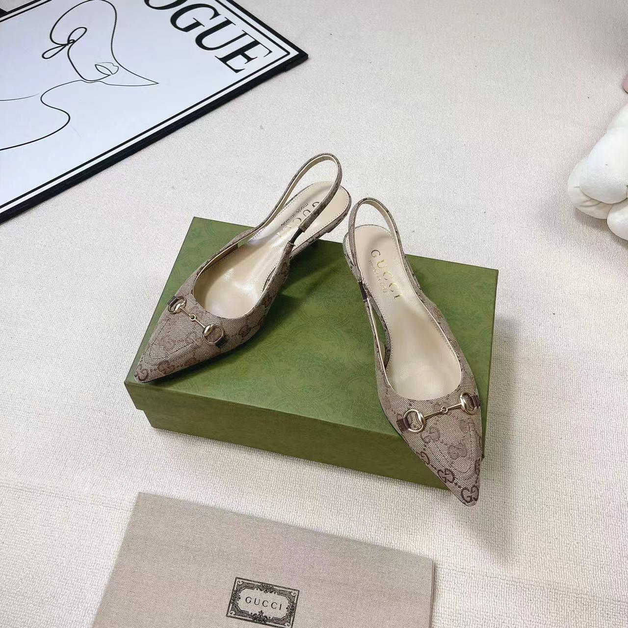 Gucci Women's Horsebit Slingback Pump - EUR FASHION
