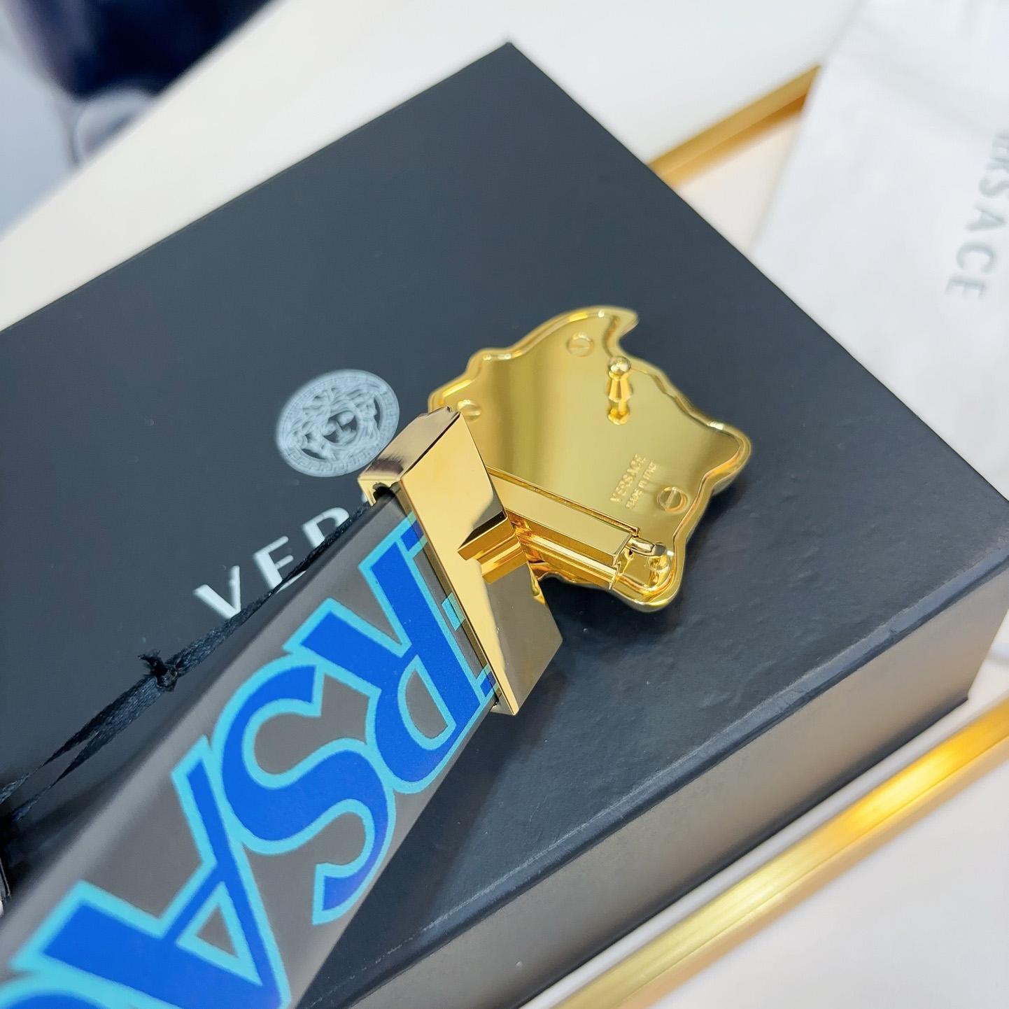 Versace Leather Belt   40mm - EUR FASHION