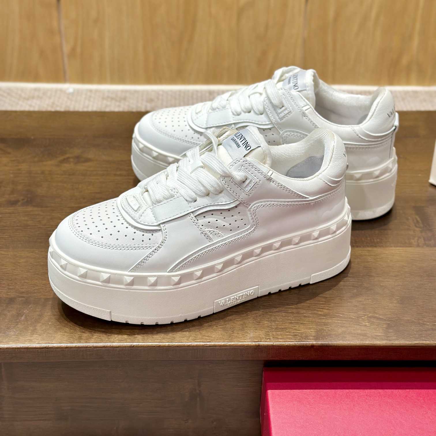 Valenti Garavani Freedots XL Leather Sneakers - EUR FASHION