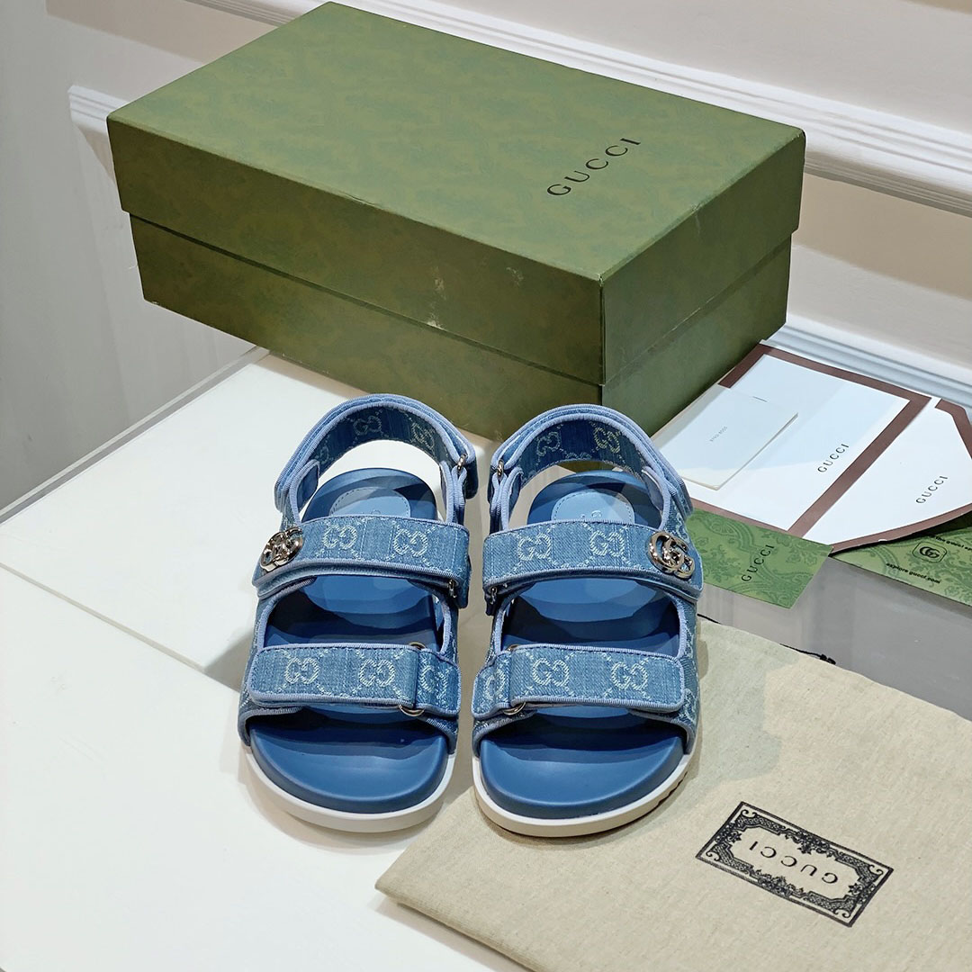 Gucci Women's Double G Sandal  - EUR FASHION
