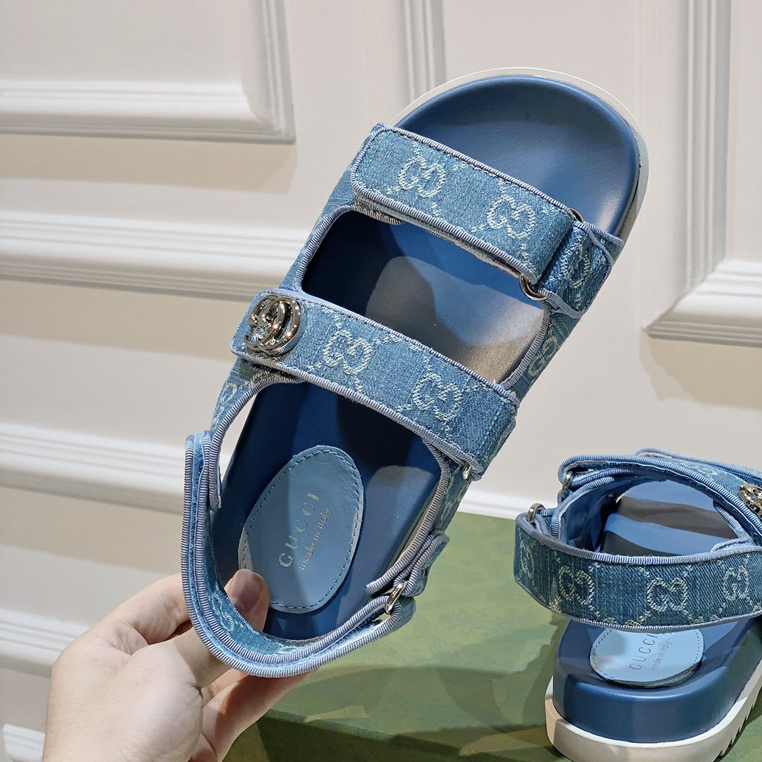 Gucci Women's Double G Sandal  - EUR FASHION