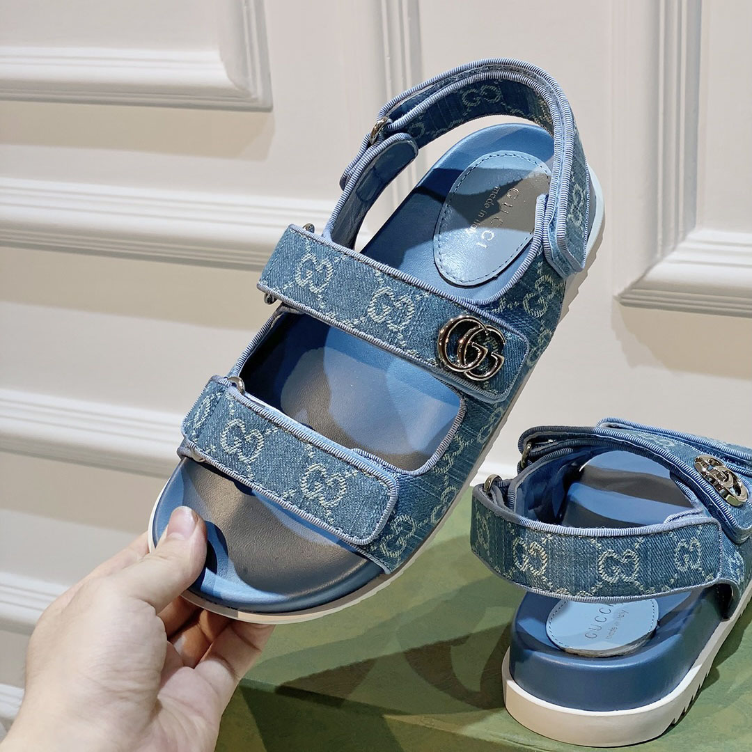 Gucci Women's Double G Sandal  - EUR FASHION