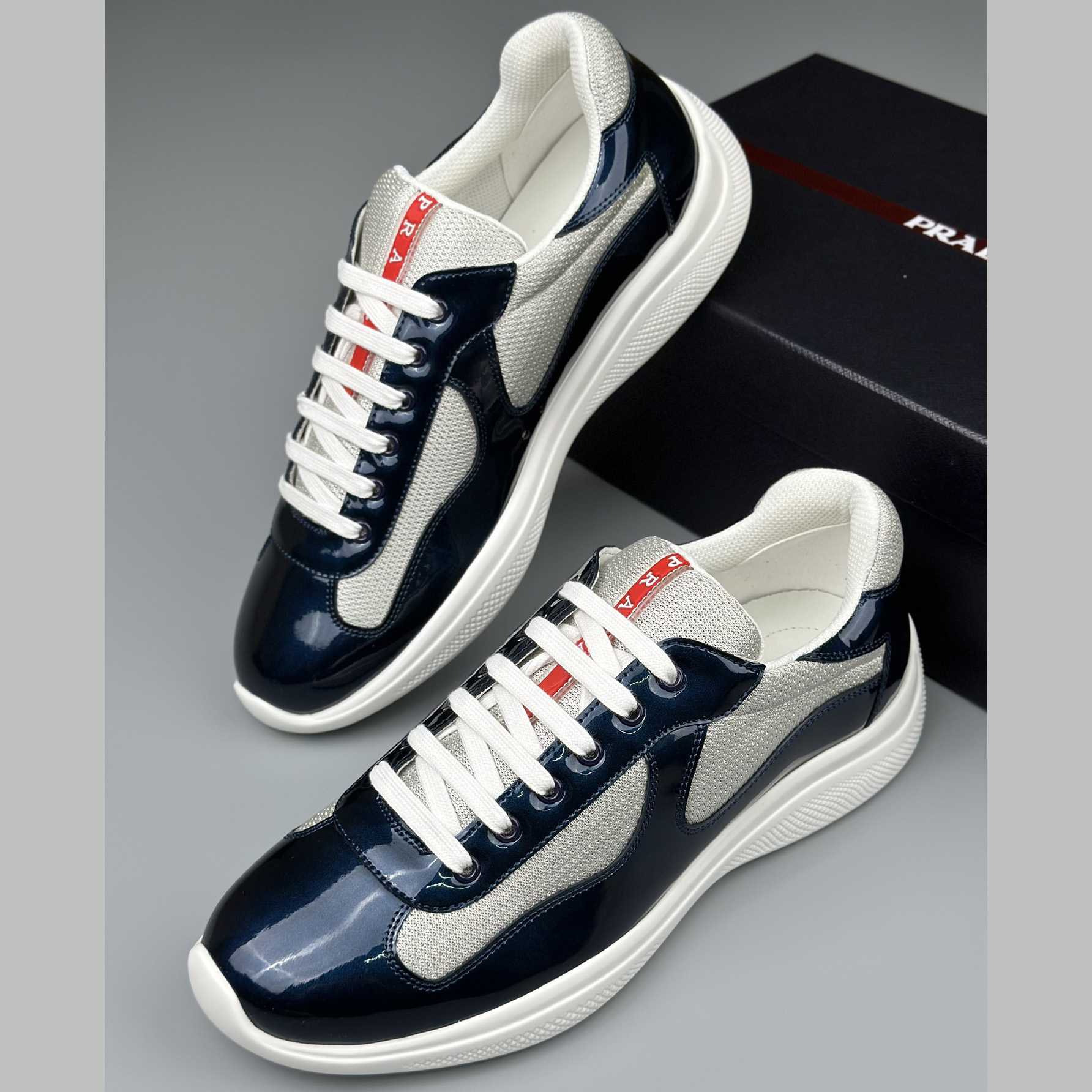 Prada America's Cup Biker Fabric Sneakers - EUR FASHION
