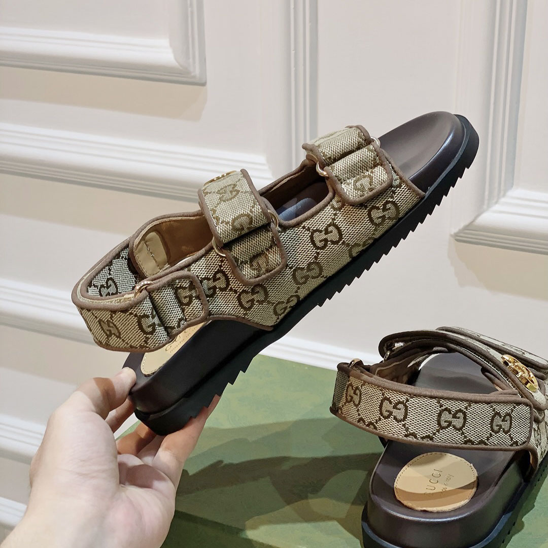 Gucci Women's Double G Sandal  - EUR FASHION