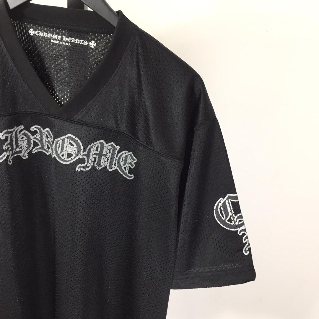 Chrome Heart Sports Mesh Warm Up Jersey Black - EUR FASHION