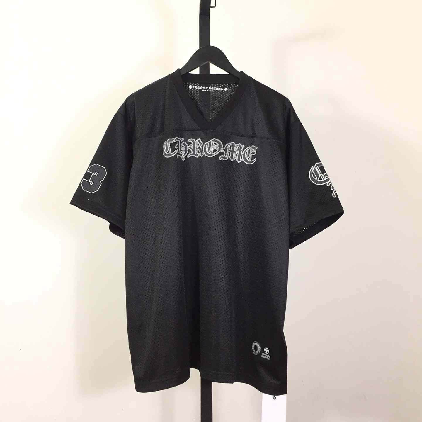 Chrome Heart Sports Mesh Warm Up Jersey Black - EUR FASHION