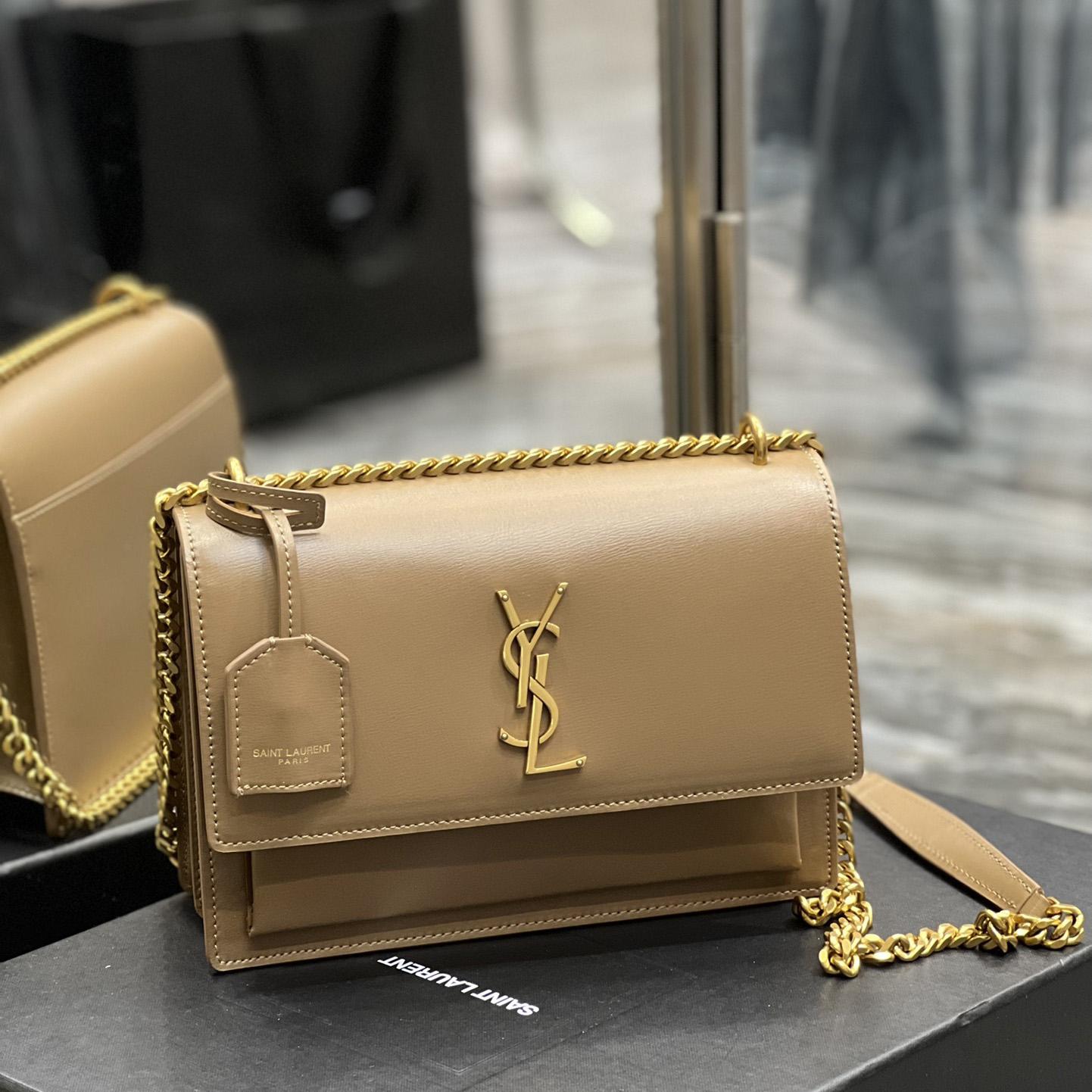 Saint Laurent Women Sunset Medium Leather Shoulder Bag （22x8x16 cm） - EUR FASHION