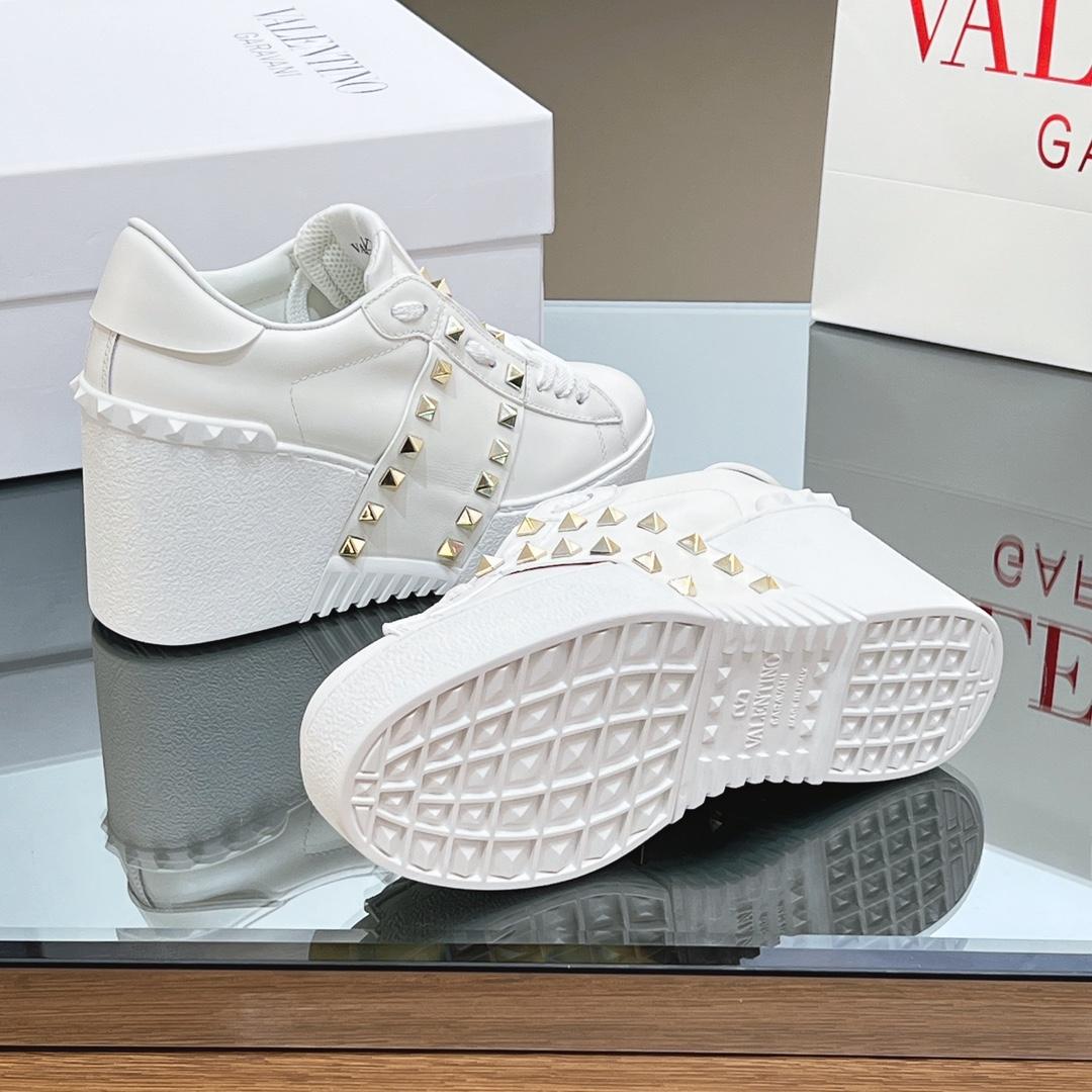 Valenti Open Disco Wedge Sneaker In Calfskin  85mm - EUR FASHION