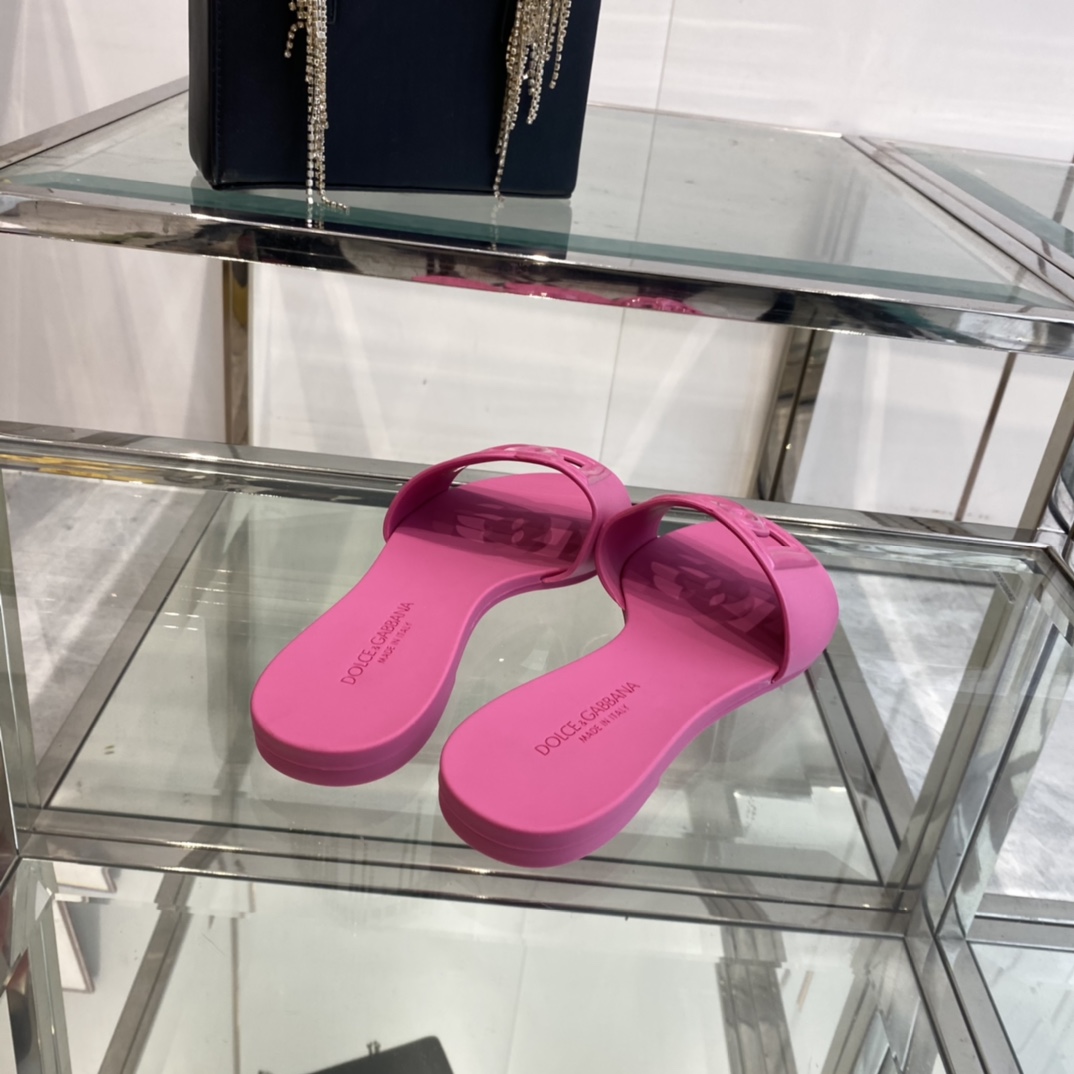 Dolce & Gabbana Rubber Beachwear Sliders - EUR FASHION