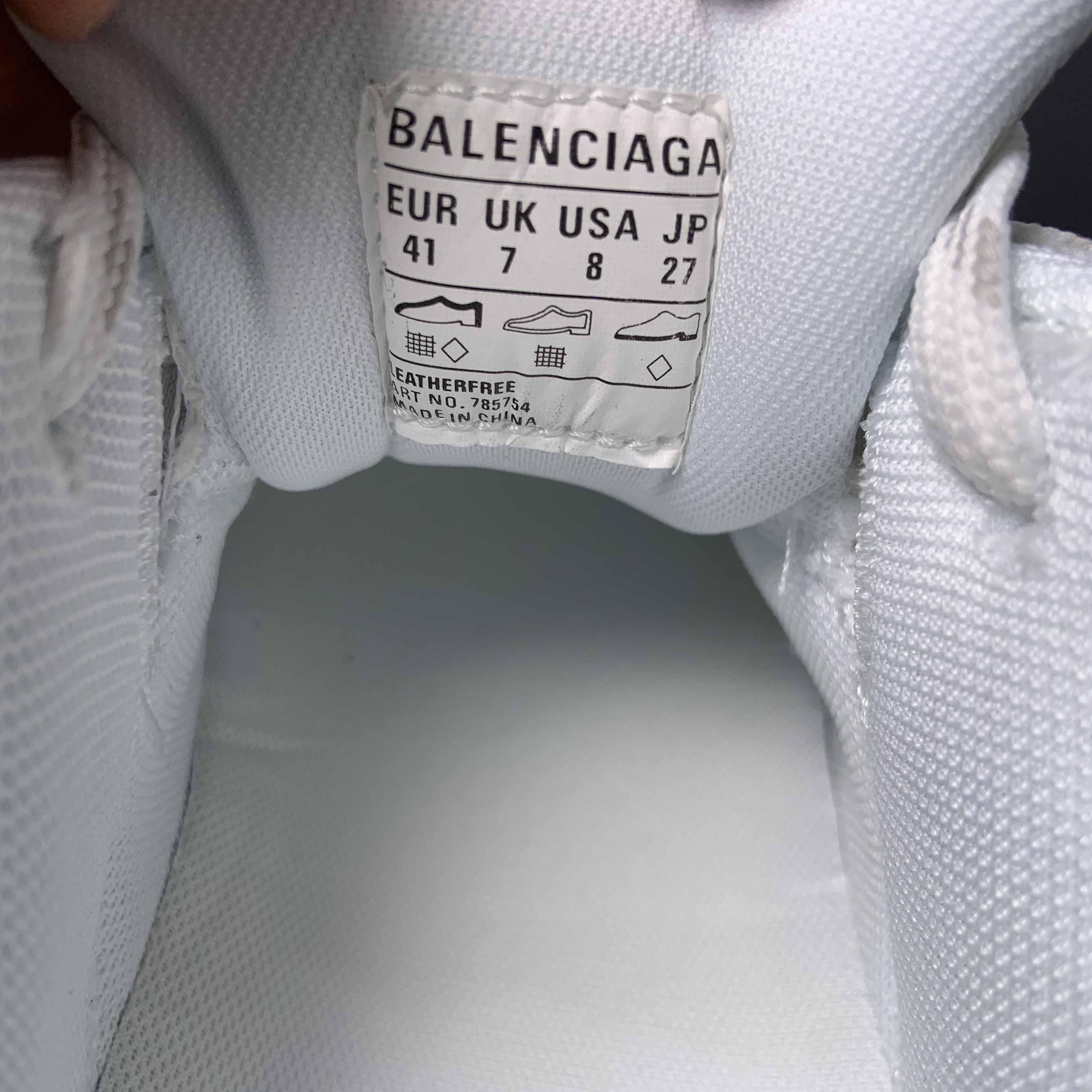 Balenciaga Cargo Sneaker In White/Grey/Orange /Blue  - EUR FASHION