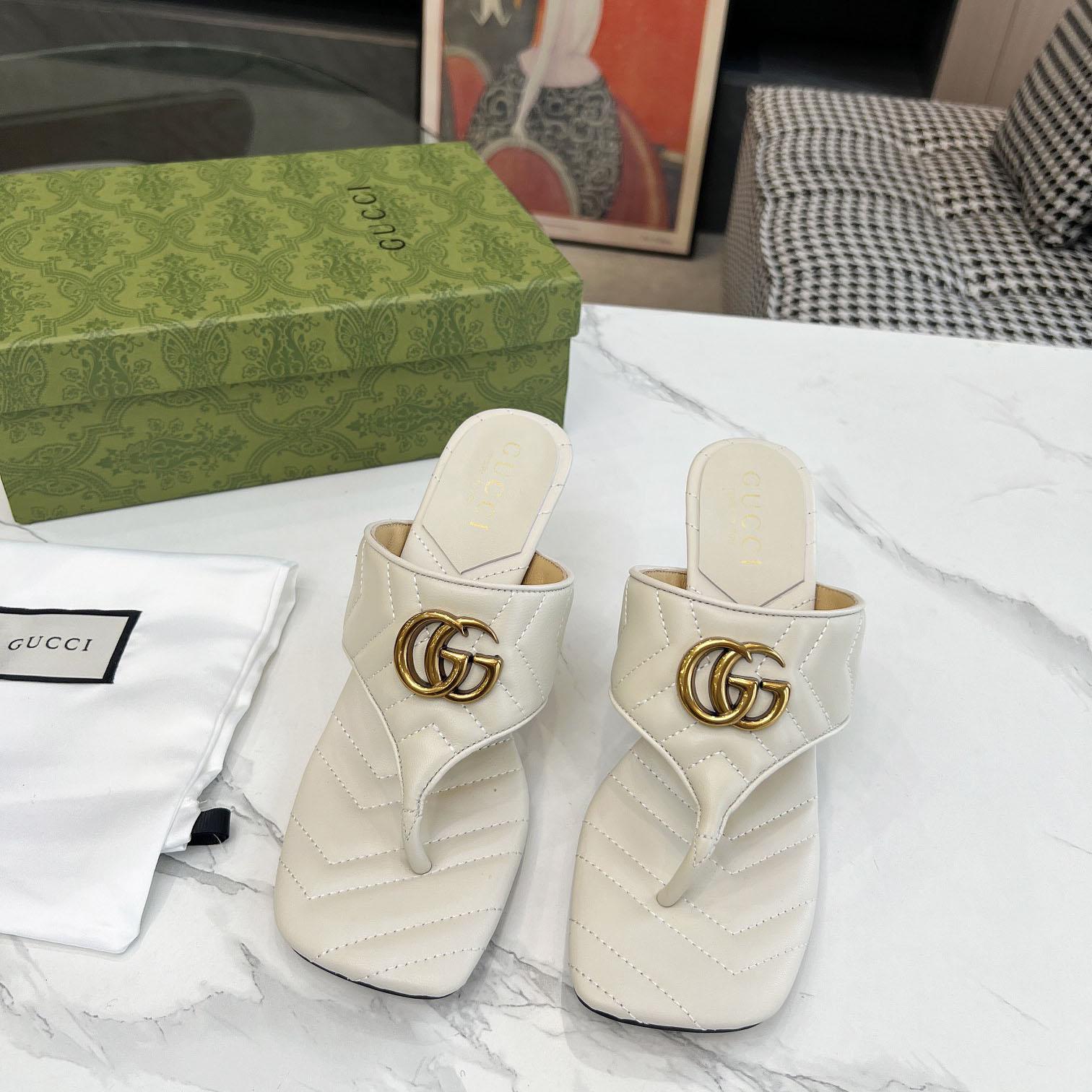 Gucci Women's Double G thong sandal - EUR FASHION