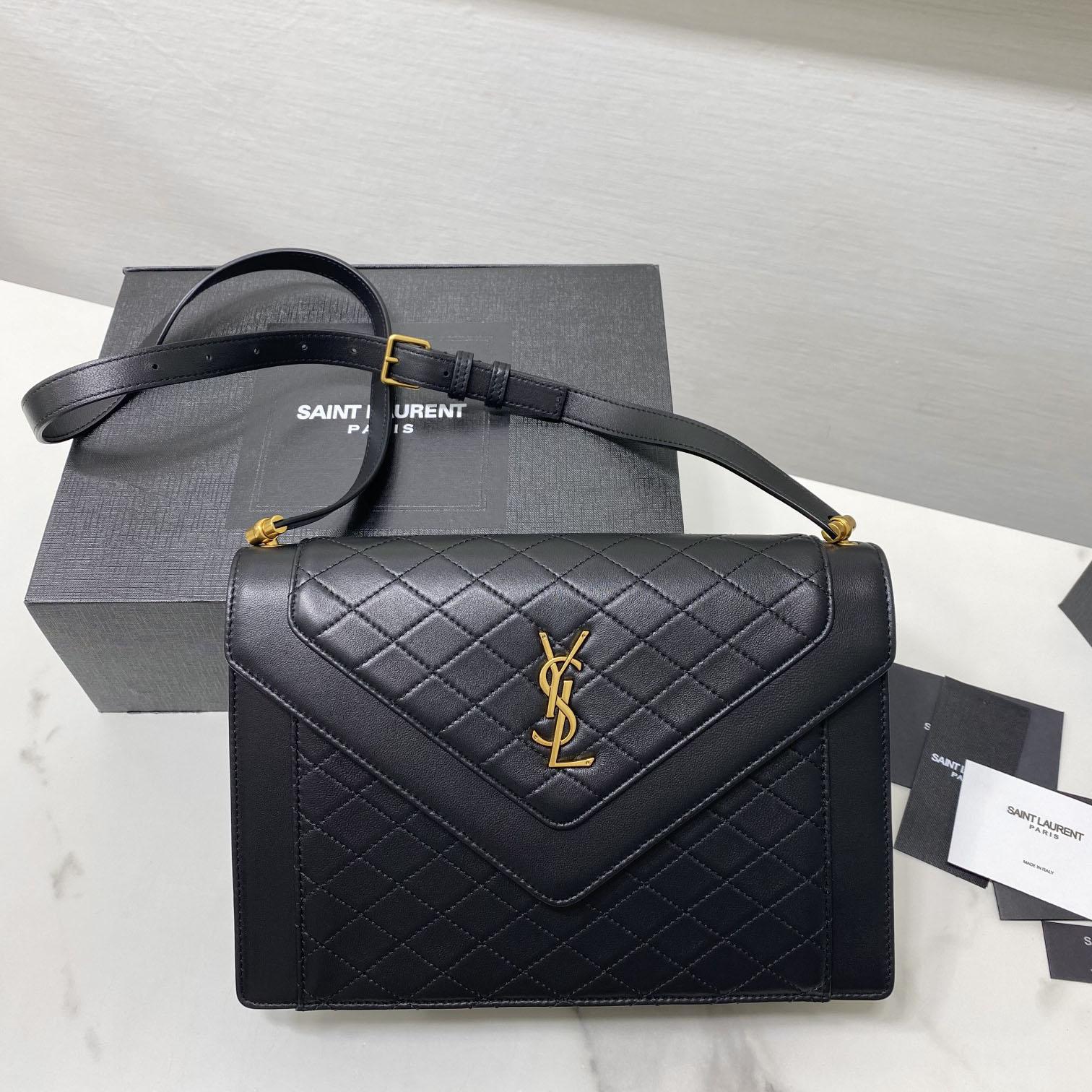 Saint Laurent Leather Crossbody Bag  ( 26x18x5cm) - EUR FASHION