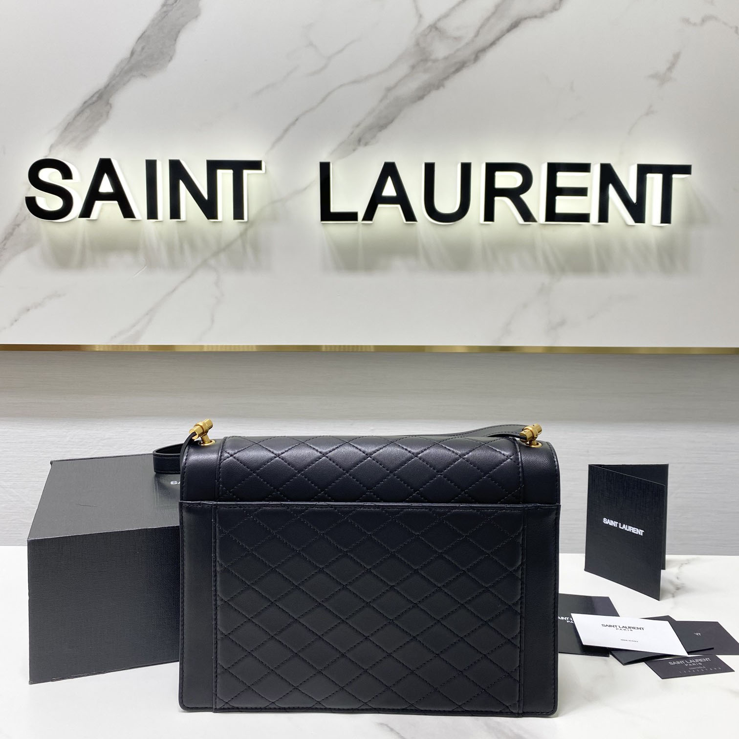 Saint Laurent Leather Crossbody Bag  ( 26x18x5cm) - EUR FASHION