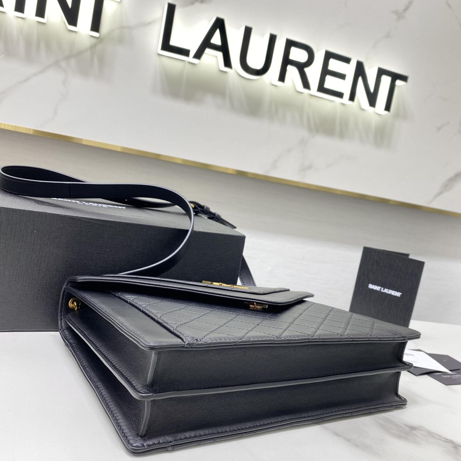 Saint Laurent Leather Crossbody Bag  ( 26x18x5cm) - EUR FASHION