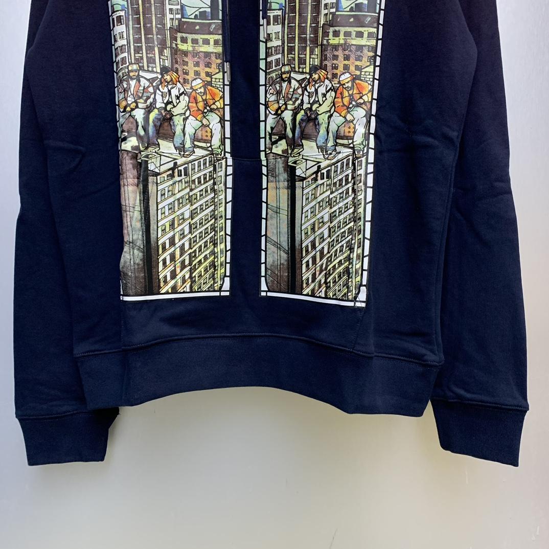 Who Decides War Diplomats Hooded Sweatshirt In Navy - EUR FASHION