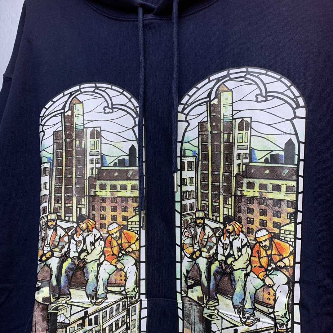 Who Decides War Diplomats Hooded Sweatshirt In Navy - EUR FASHION