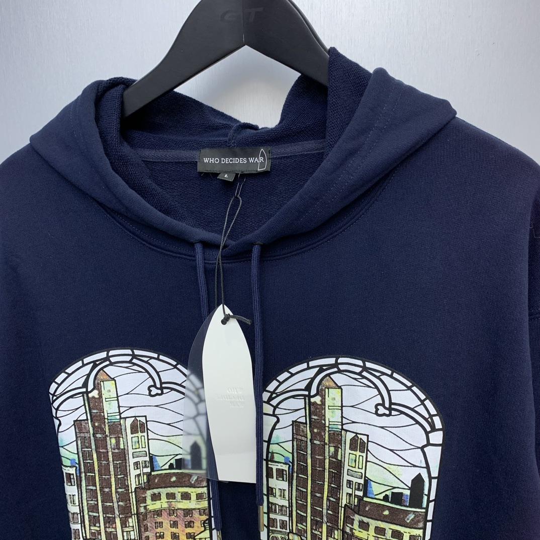 Who Decides War Diplomats Hooded Sweatshirt In Navy - EUR FASHION