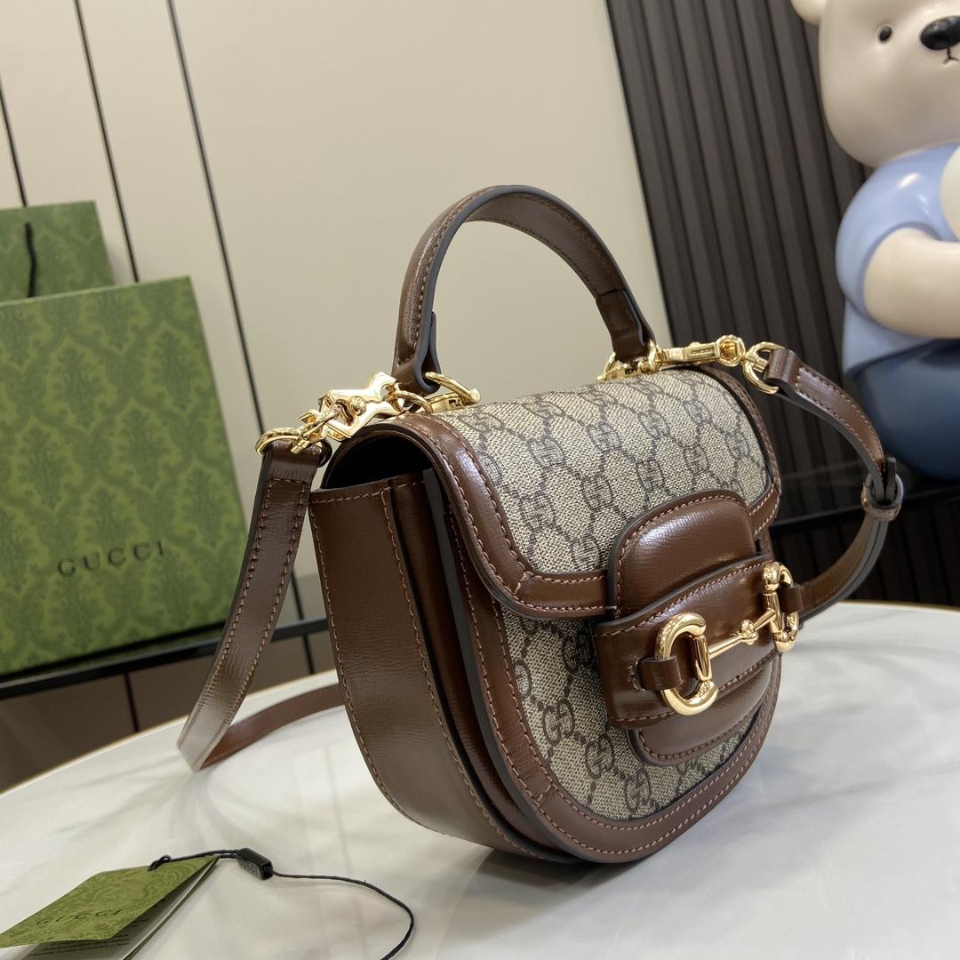 Gucci Horsebit 1955 Mini Top Handle Bag - EUR FASHION
