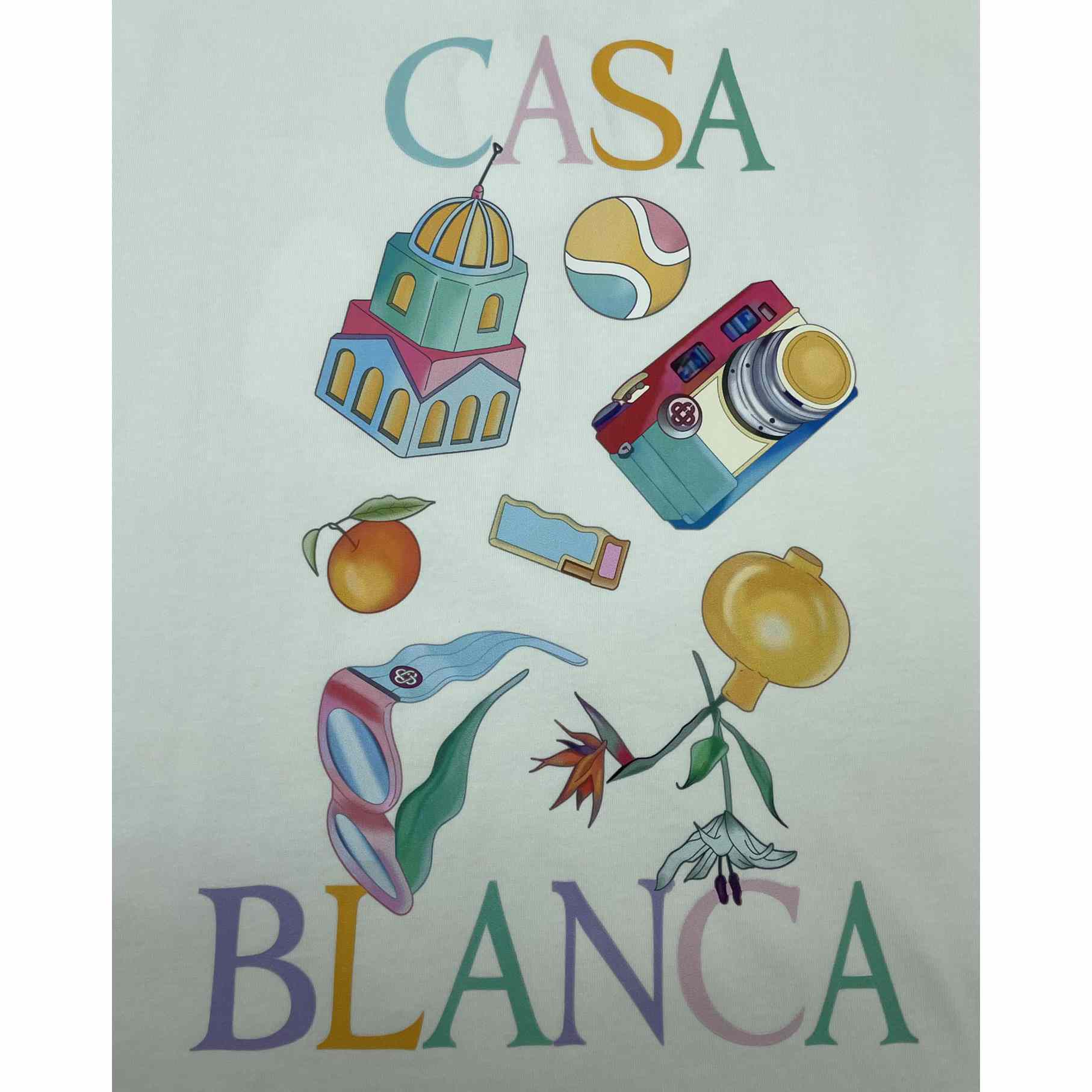 Casablanca Graphic Print T-shirt     C866 - EUR FASHION