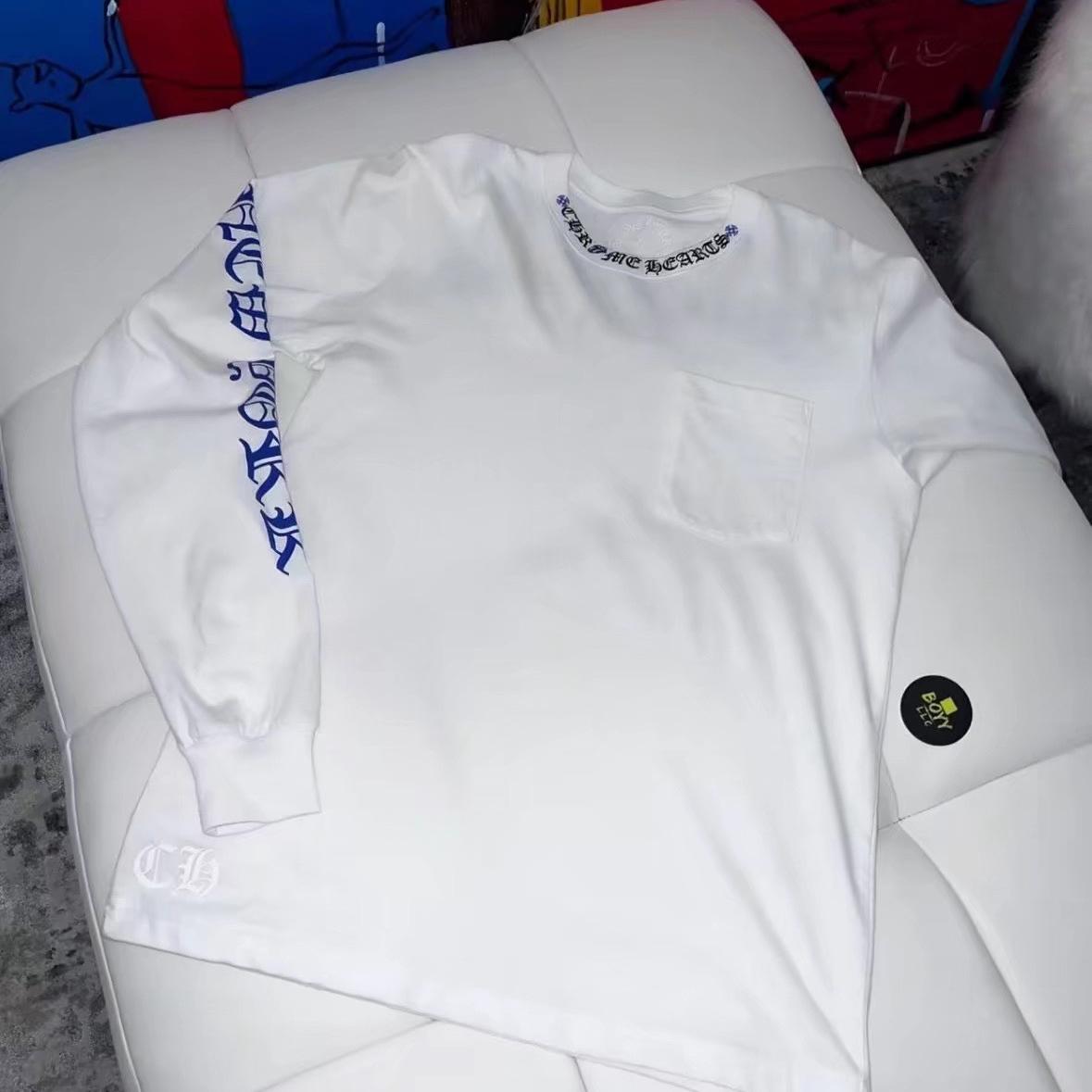 Chrome Hearts Logo Long Sleeve T-Shirt - EUR FASHION