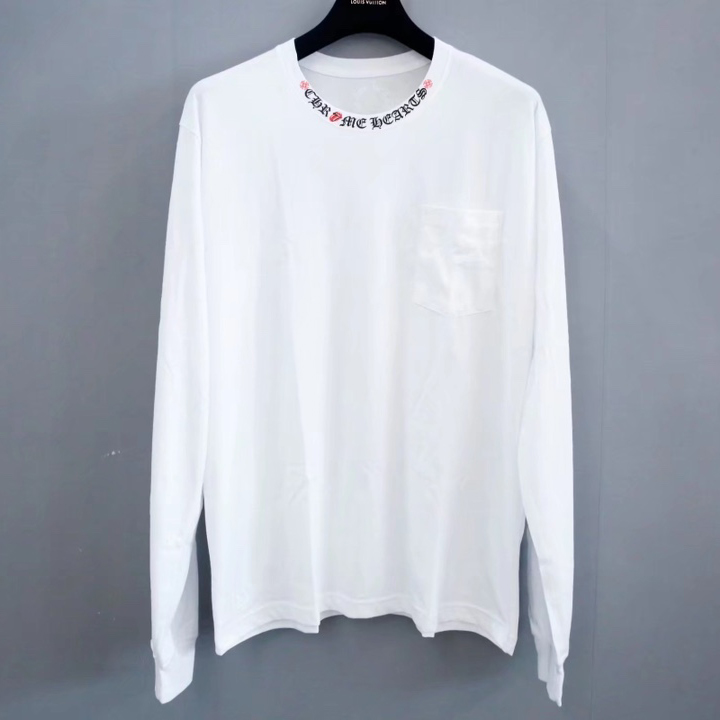 Chrome Hearts Logo Long Sleeve T-Shirt - EUR FASHION