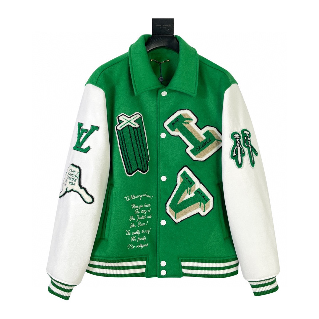Louis Vuitton Leather Basketball Jacket - EUR FASHION
