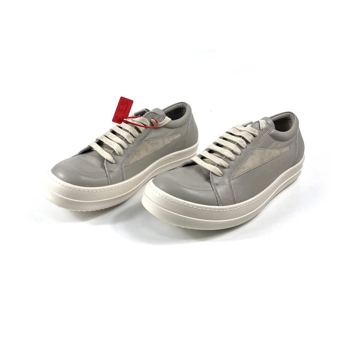 Rick Owens Lido Vintage Leather Sneakers - EUR FASHION
