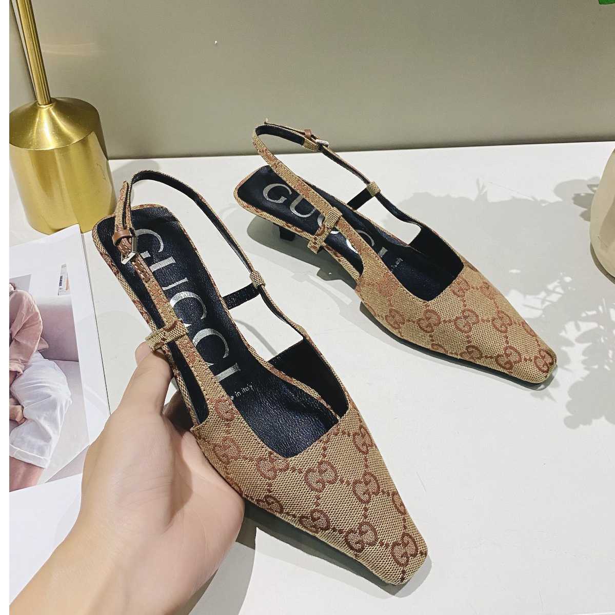 Gucci Women's GG Slingback Ballet Flat - EUR FASHION