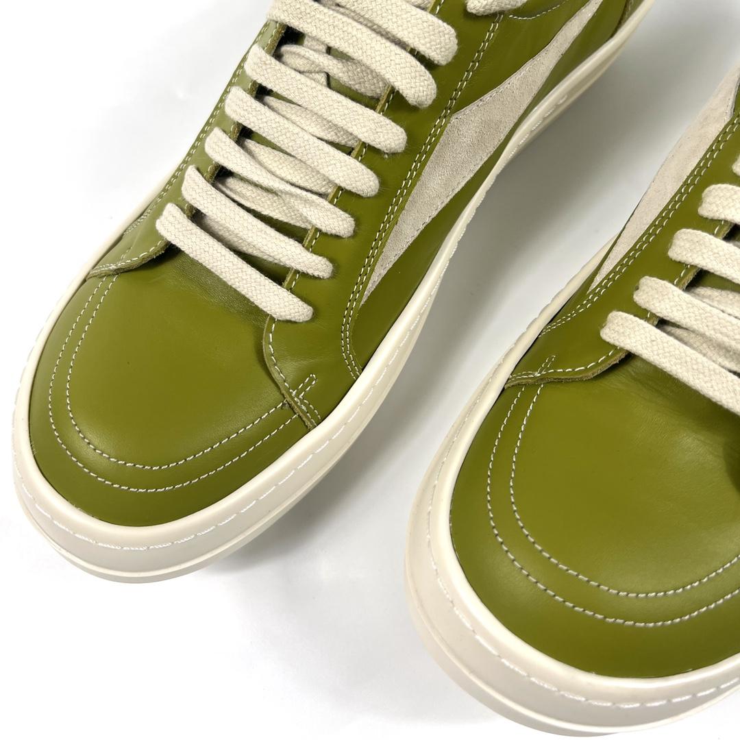 Rick Owens Lido Vintage Leather Sneakers - EUR FASHION