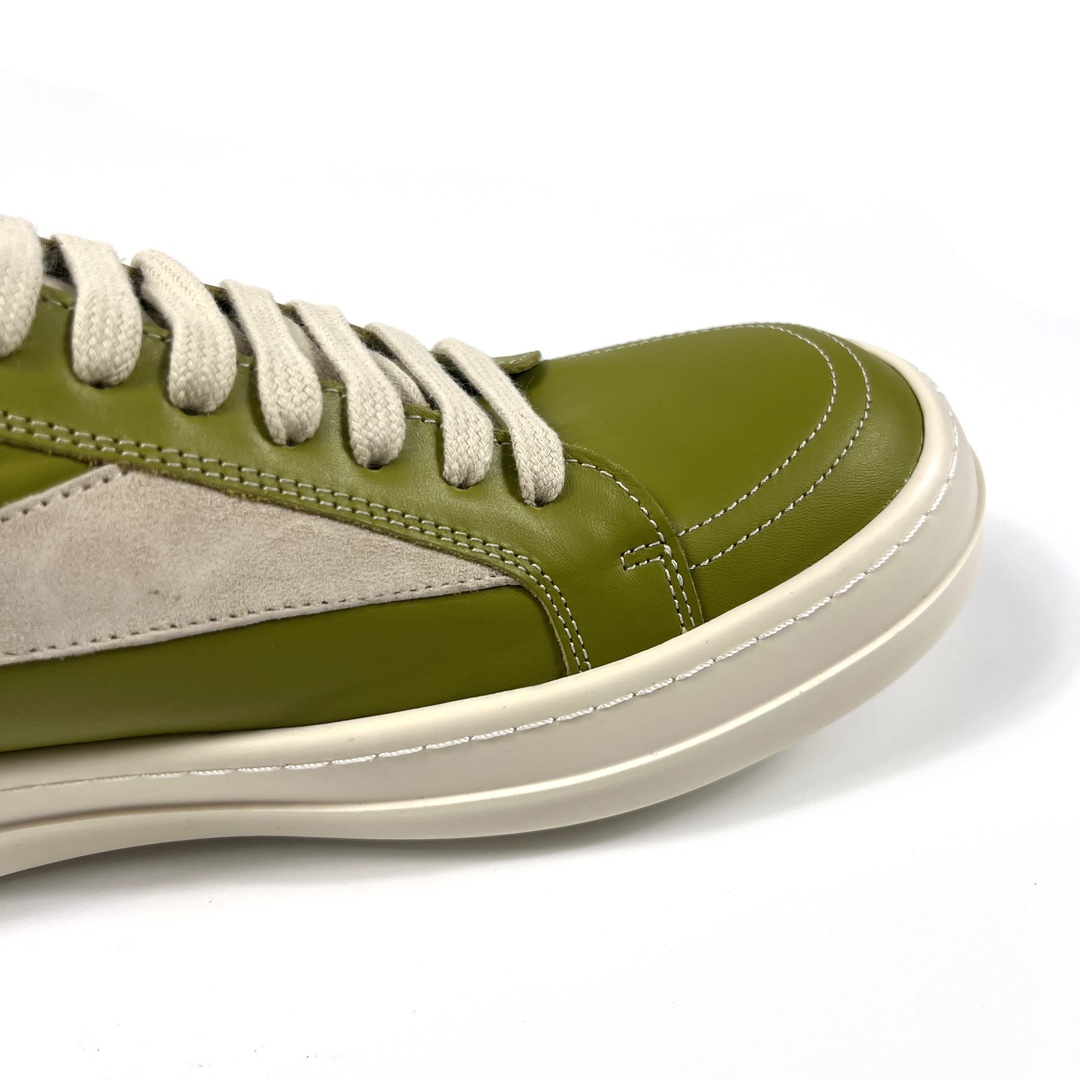 Rick Owens Lido Vintage Leather Sneakers - EUR FASHION