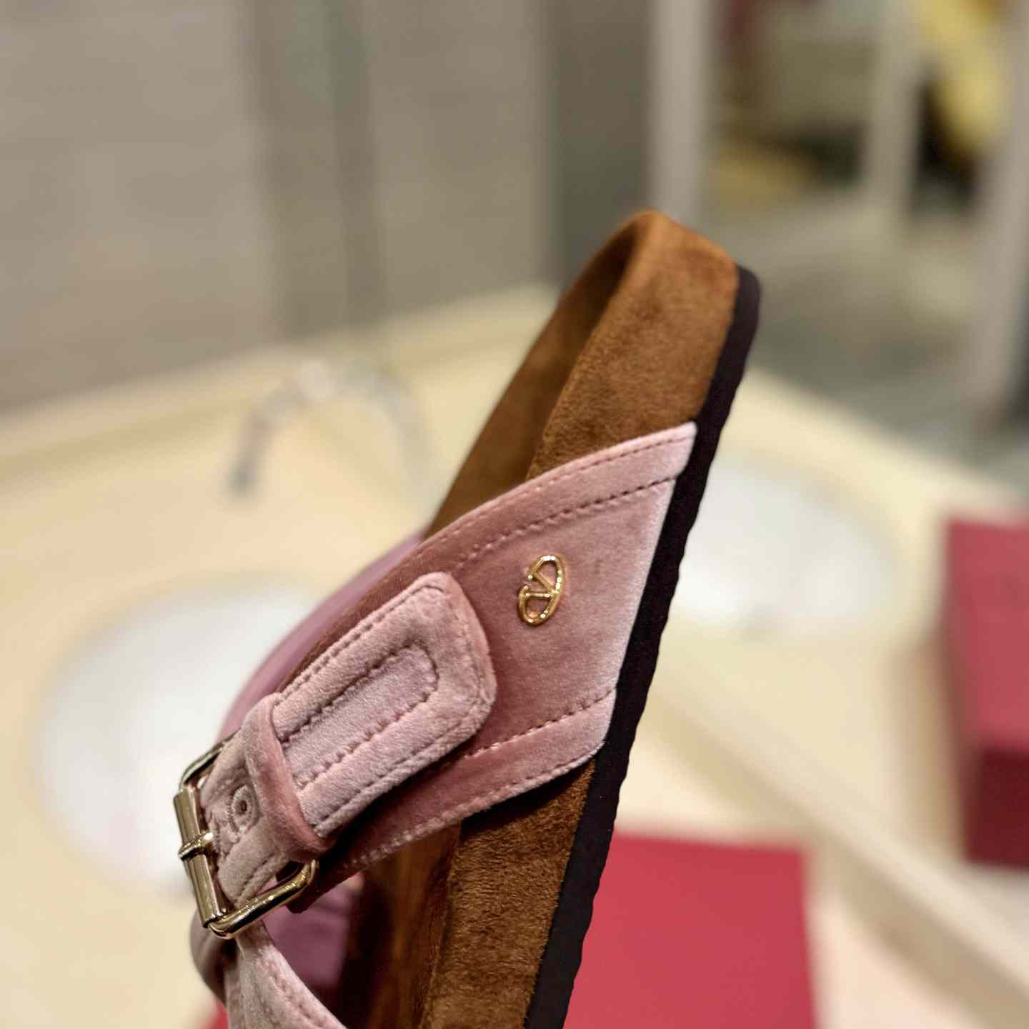 Valenti Fussfriend Velvet Slide Sandal  - EUR FASHION