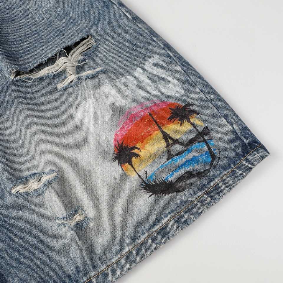 Balenciaga Denim Shorts - EUR FASHION